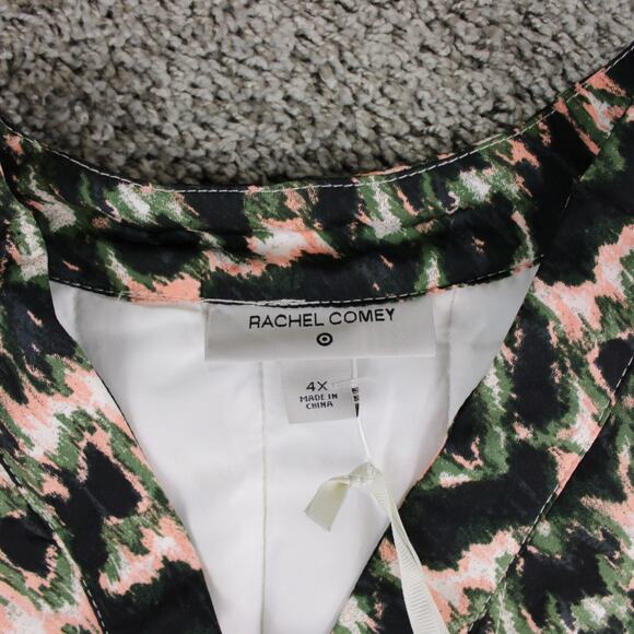 Rachel Comey Quilted Cropped Jacket Women’s 4X Olive Crayon Leopard - Picture 3 of 8